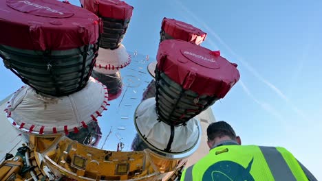 Nasa-Artemis-Rocket-Core-Stage-Leaves-Michoud-Assembly-Factory,-Loaded-Onto-Pegasus-Barge-In-New-Orleans,-La