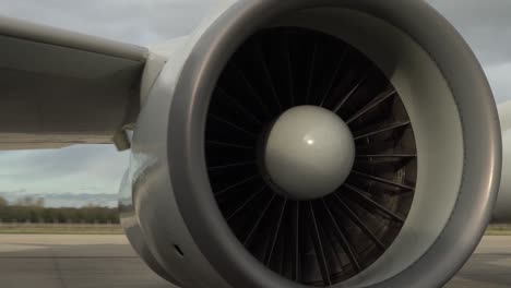 Nato-Awacs-(Airborne-Warning-And-Control-System)-Aircraft-And-Radar-Dome-Filmed-From-The-Ground-And-Hanger