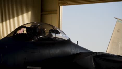 Us-Air-Force-F-15E-Strike-Eagles-Military-Fighter-Jet-Airplanes-Arrive-At-Al-Dhafra-Air-Base,-United-Arab-Emirates