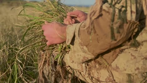 Nosotros-Marines-3d-Batallón-De-Reconocimiento-Pre-francotirador-Curso-De-Calificación-Ejercicio-De-Entrenamiento-De-Camuflaje,-Le-Shima,-Jp