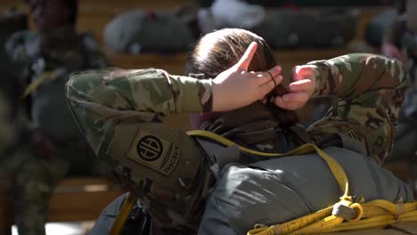 Female-Soldiers-From-The-437Th-And-315Th-Airlift-Wing-Conduct-All-Women-Flight-And-Airdrop,-Women’S-History-Month