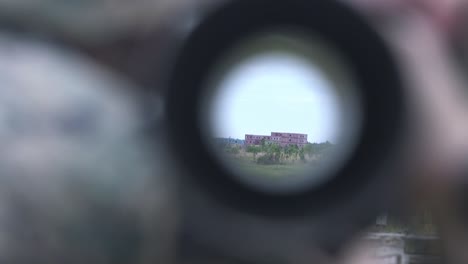 Nosotros-Marines-Militares-Ejercicios-De-Entrenamiento-Con-Fuego-Vivo-M3e1-Anti-blindaje,-Sistema-De-Armas-Antipersonal,-Camp-Lejeune-Va