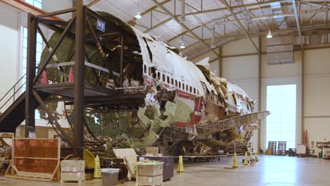 Ntsb-Training-Center-In-Ashburn,-Virginia-Houses-The-Reconstructed-Skeletal-Remains-Of-Doomed-Twa-Flight-800