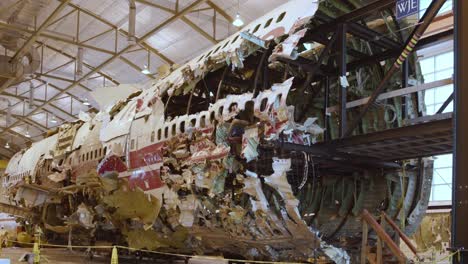 Ntsb-Training-Center-In-Ashburn,-Virginia-Houses-The-Reconstructed-Skeletal-Remains-Of-Doomed-Twa-Flight-800