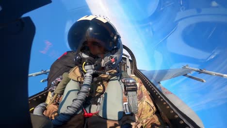 Low-Level-Flight-By-Colorado-Air-National-Guard-F-16-Fighting-Falcons-Over-Newfoundland-Glaciers,-Nato-Exercise