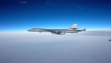 B-1-B-Bombers,-Awacs-From-Air-National-Guard-F-16-Fighting-Falcons,-Nato’S-Exercise-Amalgam-Dart