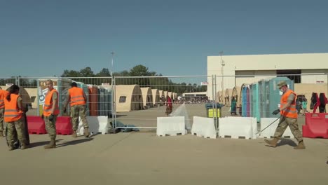 Temporary-Housing-Pods-For-Afgan-Refugees-On-The-Flight-Line,-Operation-Allied-Refuge’S-Emergency-Evacuation,-Ramstein-Afb