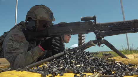 Guardia-Nacional-Aérea-De-Georgia,-116-Escuadrón-De-Las-Fuerzas-De-Seguridad-Ametralladora-Entrenamiento-Con-Armas-De-Fuego-Real,-Elgin-Afb,-Florida