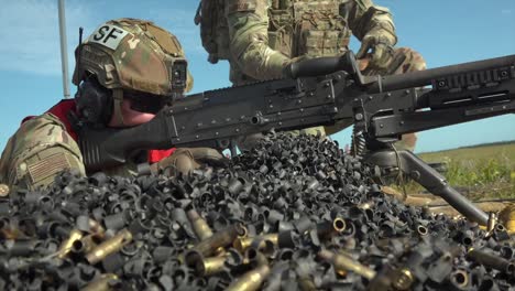 Guardia-Nacional-Aérea-De-Georgia,-116-Escuadrón-De-Las-Fuerzas-De-Seguridad-Ametralladora-Entrenamiento-Con-Armas-De-Fuego-Real,-Elgin-Afb,-Florida