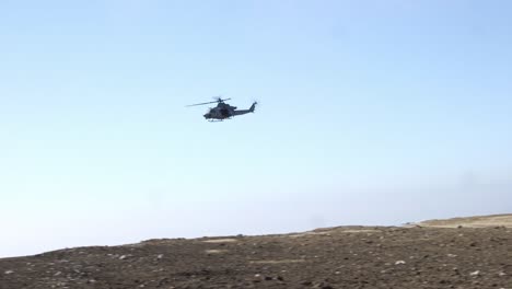 Uh-1y-Venom-Hubschrauberbesatzungen-Mit-Marine-Leichtangriff-Hubschraubergeschwader-Angriffsunterstützung-Training,-Camp-Pendleton-Ca