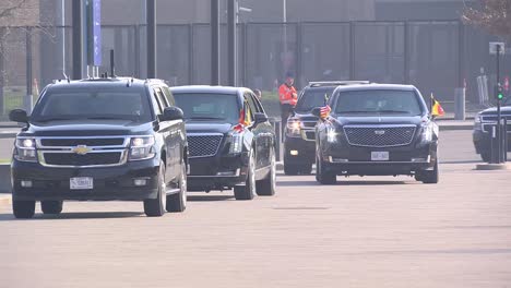 President-Joe-Biden-Arrives,-North-Atlantic-Council-Head-Of-State-And-Gov-Extraordinary-Nato-Summit