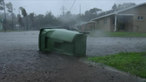 Storm-Damage-The-Wake-Of-The-High-Winds,-Tropical-Weather-And-Natural-Disaster-Of-Hurricane-Ian-In-Bradenton,-Florida