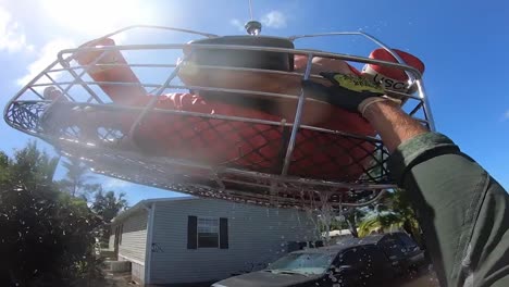 Us-Coast-Guard-Mh-65-Dolphin-Aircrew-Rescue-Operation-Near-Sanibel,-Florida-In-The-Storm-Wake-Of-Hurricane-Ian