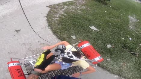 Us-Coast-Guard-Mh-65-Dolphin-Aircrew-Rescue-Operation-Near-Sanibel,-Florida-In-The-Storm-Wake-Of-Hurricane-Ian