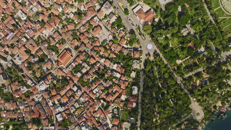 Antalya-Turkey-Aerial-v79-cinematic-vertical-top-down-view-drone-flyover-downtown-across-multiple-neighborhoods-capturing-densely-populated-cityscape-from-above---Shot-with-Mavic-3-Cine---July-2022