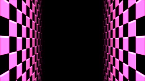 Retro-Red-Wide-Checkered-Tunnel-Loop-Slow-Moving-Vertical-for-VJ-Loop