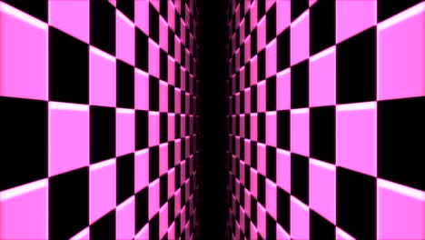 Retro-Red-Checkered-Tunnel-Loop-Slow-Moving-Vertical-for-VJ-Loop