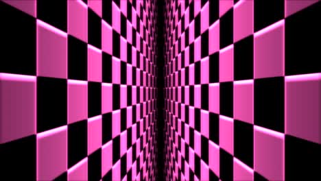 Retro-Red-Checkered-Tunnel-Loop-Slow-Vertical-Light-Sweep-for-VJ-Loop