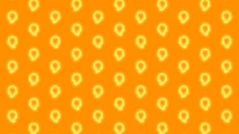 Vertical-Scrolling-Halloween-Ghost-in-Glowing-Orange-Tiled-Looping-Motion-Graphics