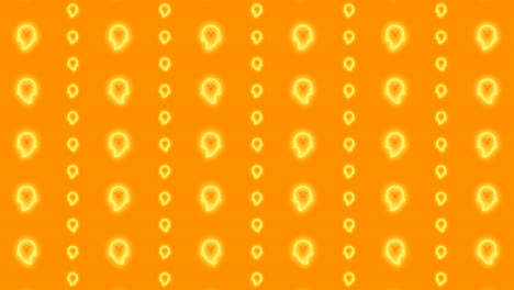 Vertical-Scrolling-Halloween-Ghost-in-Glowing-Orange-Tiled-Looping-Motion-Graphics