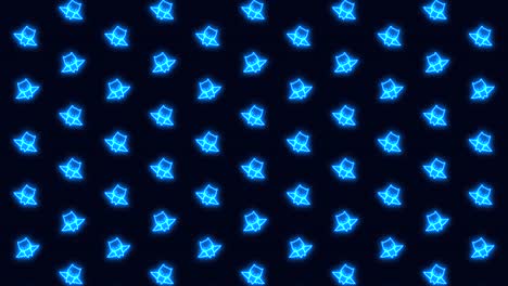 Vertical-Scrolling-Halloween-Bat-in-Glowing-Blue-Tiled-Looping-Motion-Graphics