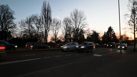 Conduciendo-A-Heathrow-Desde-Hammersmith,-Londres,-Reino-Unido.