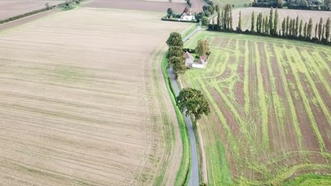 Dji-flug-über-Nutbourne-Und-Chidham,-Chuchester,-Vereinigtes-Königreich