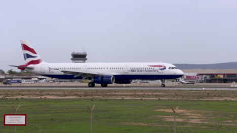 Die-Landung-Eines-Airbus-A321-Von-British-Airways