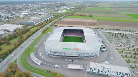 Drohnenaufnahme-Aus-Der-Luft-Der-Wwk-Arena