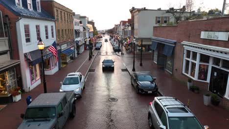 Historische-Hauptstraße-In-Annapolis,-Maryland