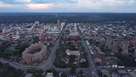 Drone-video-of-the-outskirts-in-Bulawayo,-Zimbabwe