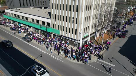 Huelga-De-Maestros-De-La-Escuela-Cupe-Ontario-En-Kingston-Ontario-4-De-Noviembre-De-2022