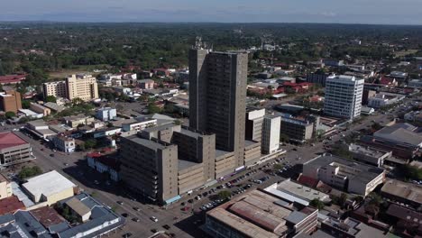 Drone-vide-of-the-NRZ--in-Bulawayo,-Zimbabwe