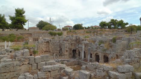 Walking-Near-Peirene-Fountain-in-Ancient-Corinth