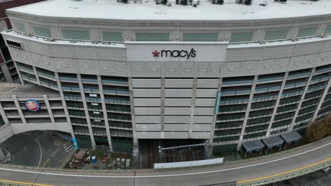 Macys-and-Dave-and-Busters-sign-at-Providence-Place-Mall-in-Rhode-Island,-USA