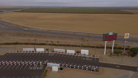 Tesla-Supercharger-station-with-many-charging-stations