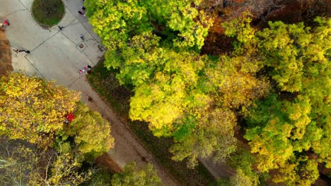 Top-view-of-the-sea-garden-in-Varna,-Bulgaria