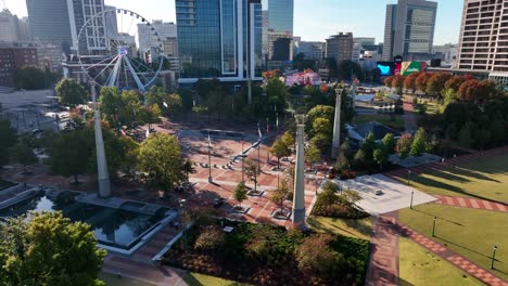 Centennial-Park-and-Olympic-Flame-and-flags