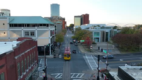 Downtown-Little-Rock-street-along-river