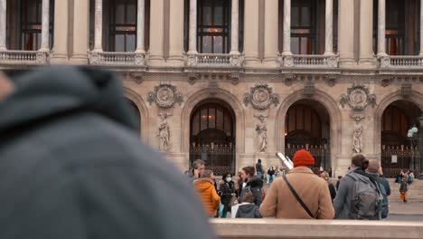 Stadt,-Menschen,-Wandern-In-Paris,-Frankreich