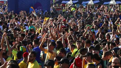 Brazilians-celebrating-the-first-victory-in-Quatar