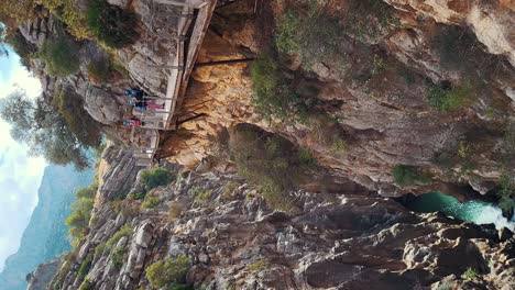 Caminito-Del-Rey,-Spain,-November-25,-2022:-Bridge-in-Gorge-of-the-Gaitanes-in-El-Caminito-Del-Rey,-The-Kings-Little-Path