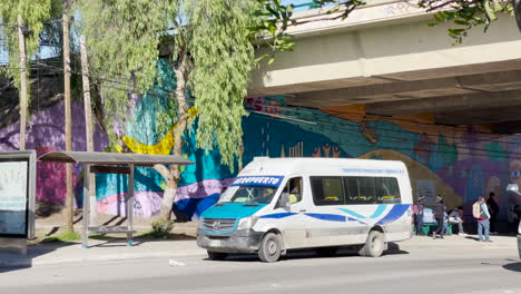 Flughafenbus-In-Tijuana-Geparkt