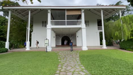 Visitors-visit-the-Black-and-white-Burkill-Hall-overlooking-the-National-Orchid-Garden