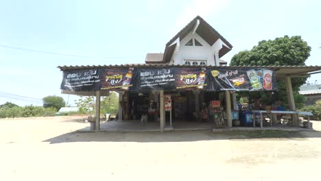 Walking-along-Beach-Road-and-the-Beach-in-Cha-am-Thailand