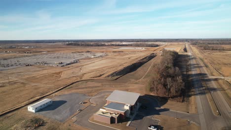 Aerial-zoom-out-of-sprawling-new-construction