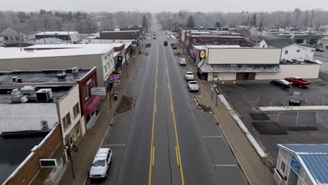 Clio-Michigan-Aerial-Main-street-forward