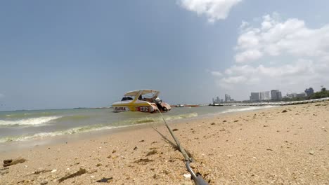 área-De-La-Playa-De-Pattaya-Numerosas-Escenas-De-Lapso-De-Tiempo