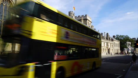 Oxford-England,-Circa:-Zeitraffer-Stadt-Oxford-In-Uk