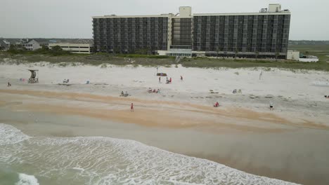 Wide-aerial-Shell-Island-beachfront-resort-tracking-out